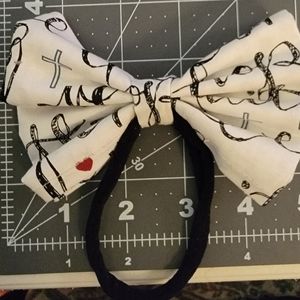 Handmade Love Faith Hope Nylon Hairbow